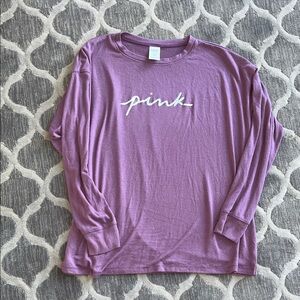 Victoria's Secret PINK Purple Knit Sleepwear Top